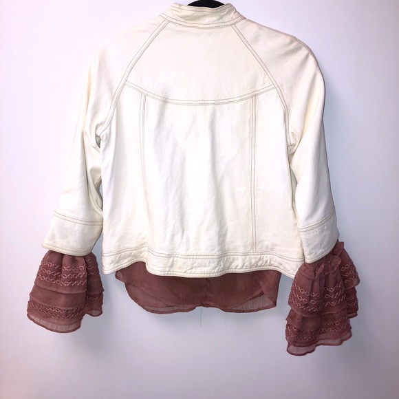 Biege Jacket 100% Leather - Picture 5 of 8